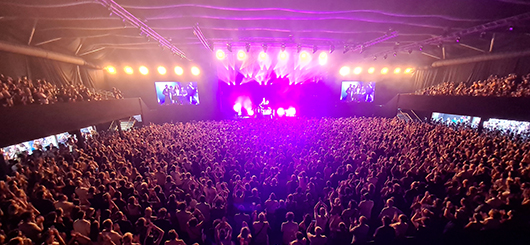 crowd during concert Ão and Tamino.